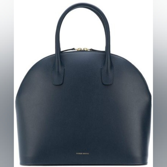 NWT $895 Mansur Gavriel Blu calf leather dome bag - Picture 9 of 10